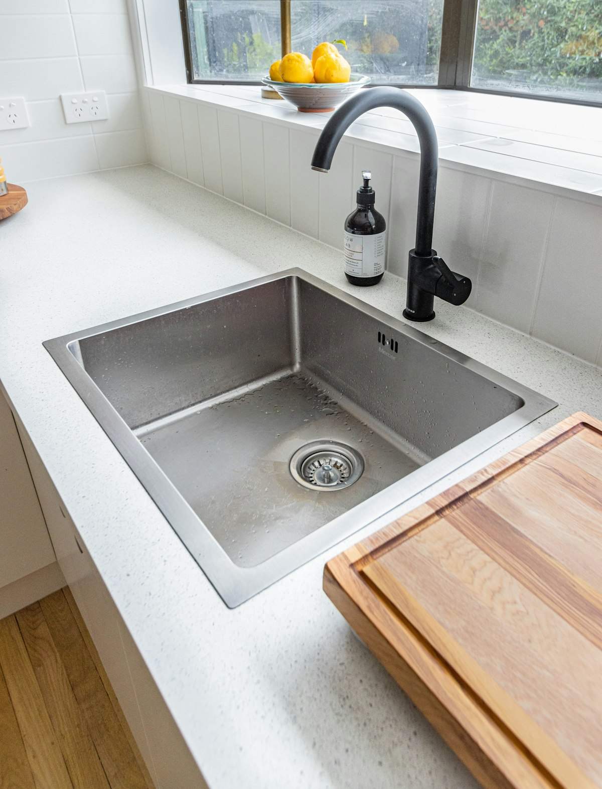 Stainless steel sink and faucet